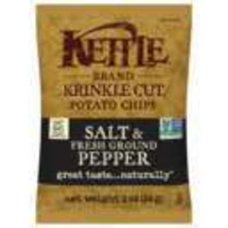 Kettle Foods Kettle Foods Sea Salt & Pepper Krinkle Cut Potato Chips 2 oz., PK6 109554